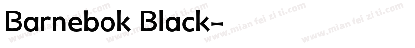 Barnebok Black字体转换